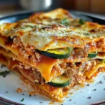 Lasagnes courgettes chair à saucisse