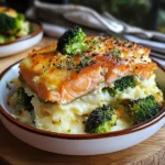 Parmentier au saumon et brocolis