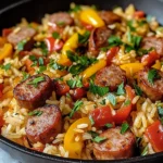 Poêlée Saucisse Riz