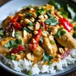 Poulet thaï sauce cacahuète