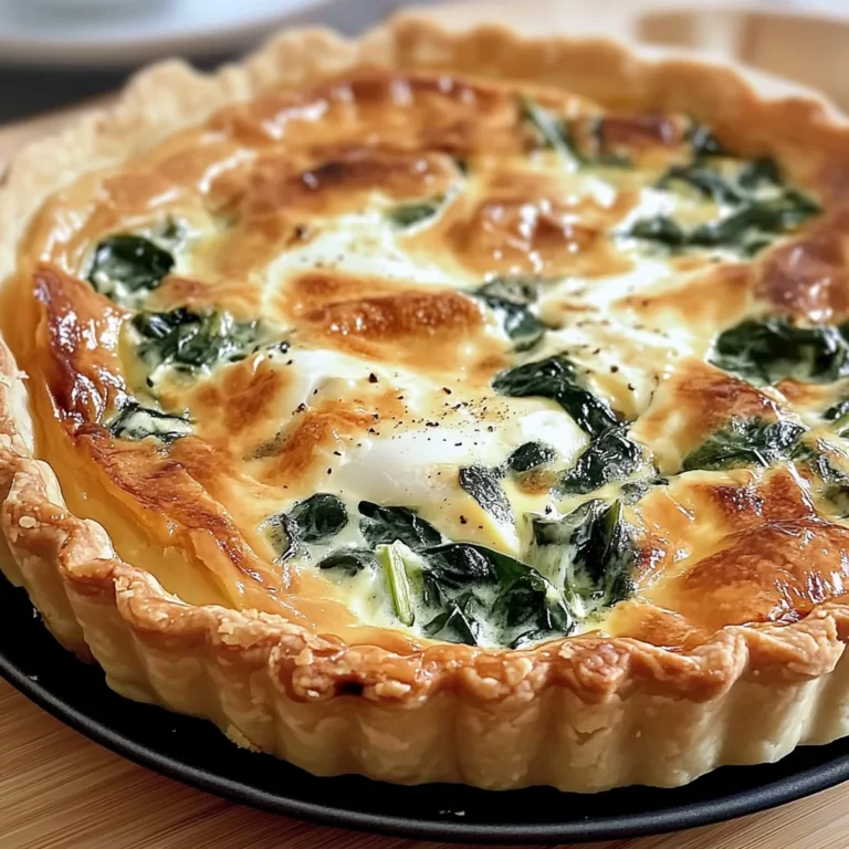 Quiche Boursin épinards maison