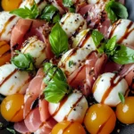 Salade melon jambon de poulet mozzarella