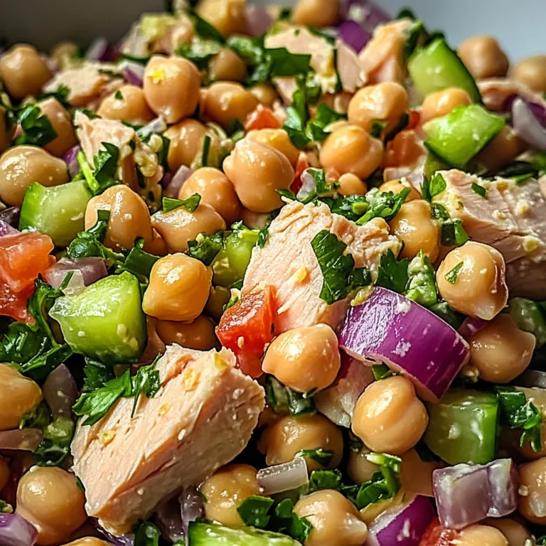 Salade rapide pois chiches thon