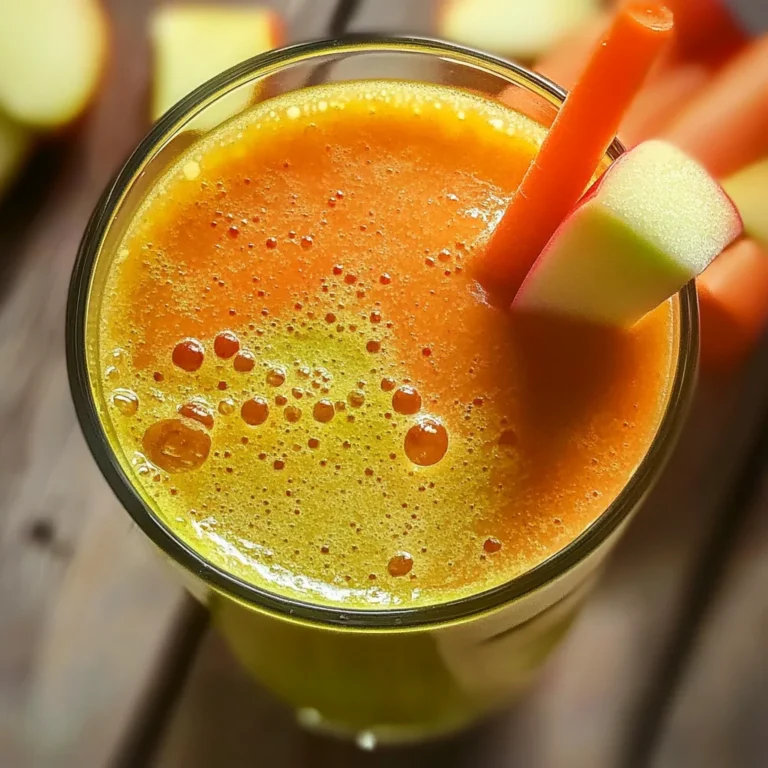 Smoothie détox pomme carotte
