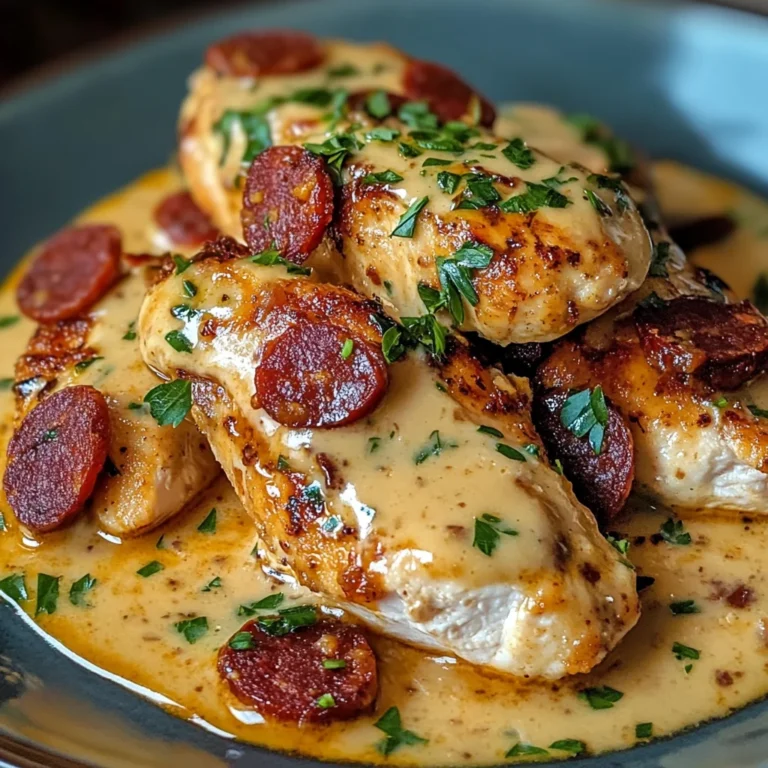 Aiguillettes de Poulet, Sauce Crémeuse au Chorizo