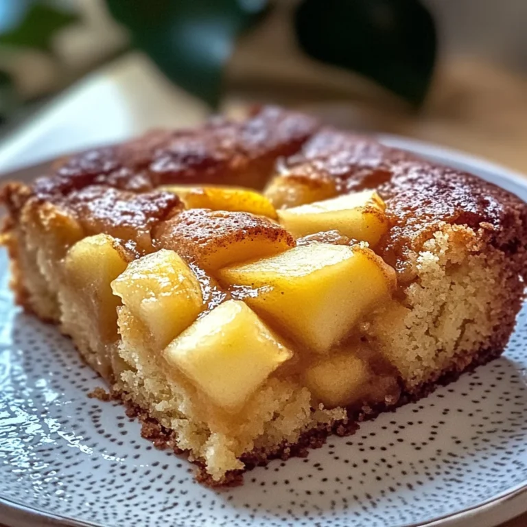 Cake aux pommes fondantes