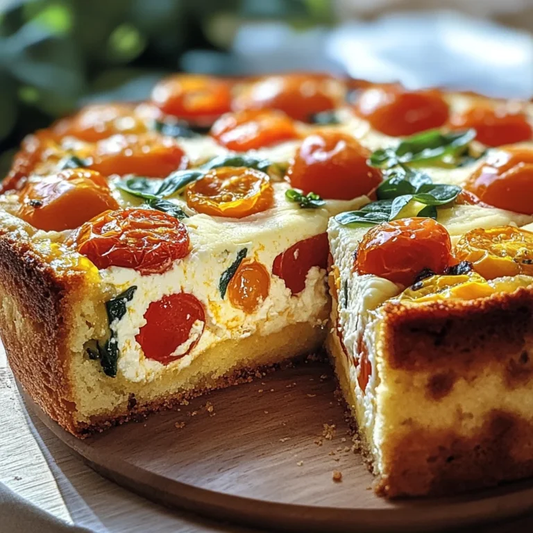 Cake moelleux tomate & mozzarella