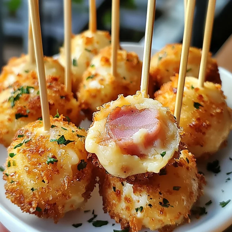 Cake pops salés jambon de poulet fromage