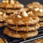 Caramel-Drizzled Apple Cinnamon Cookies