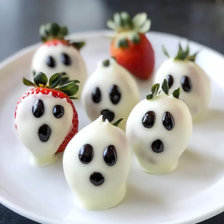 Chocolate Covered Strawberry Ghosts