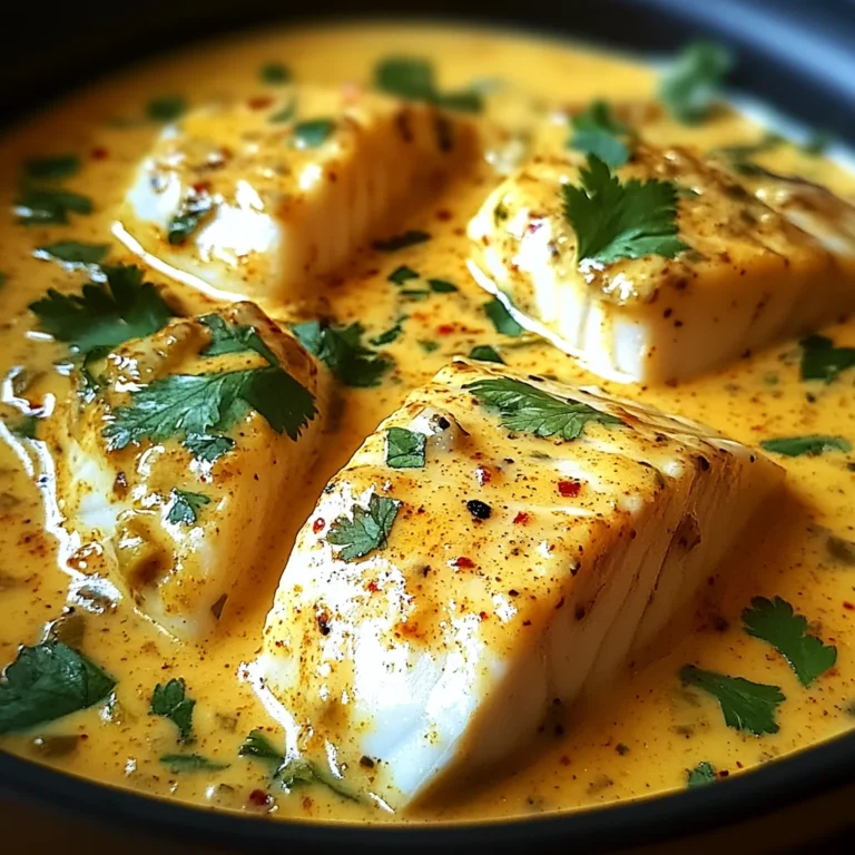 Curry de Poisson Blanc au Lait de Coco