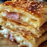 Feuilletés Croustillants au jambon de poulet et Fromage
