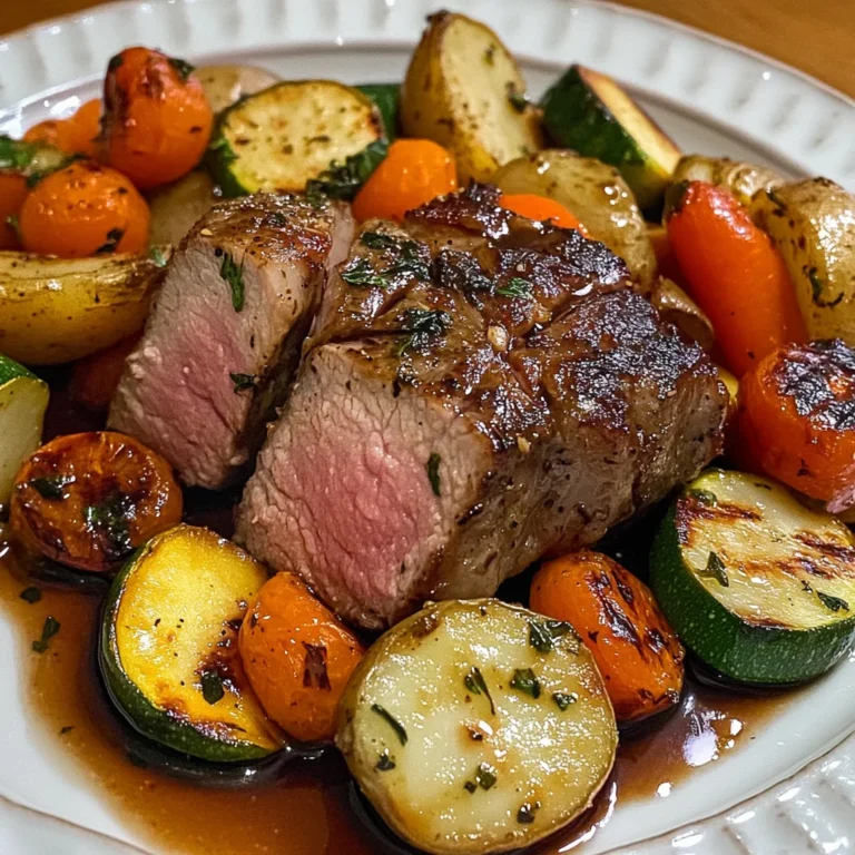 Filet mignon aux petits légumes