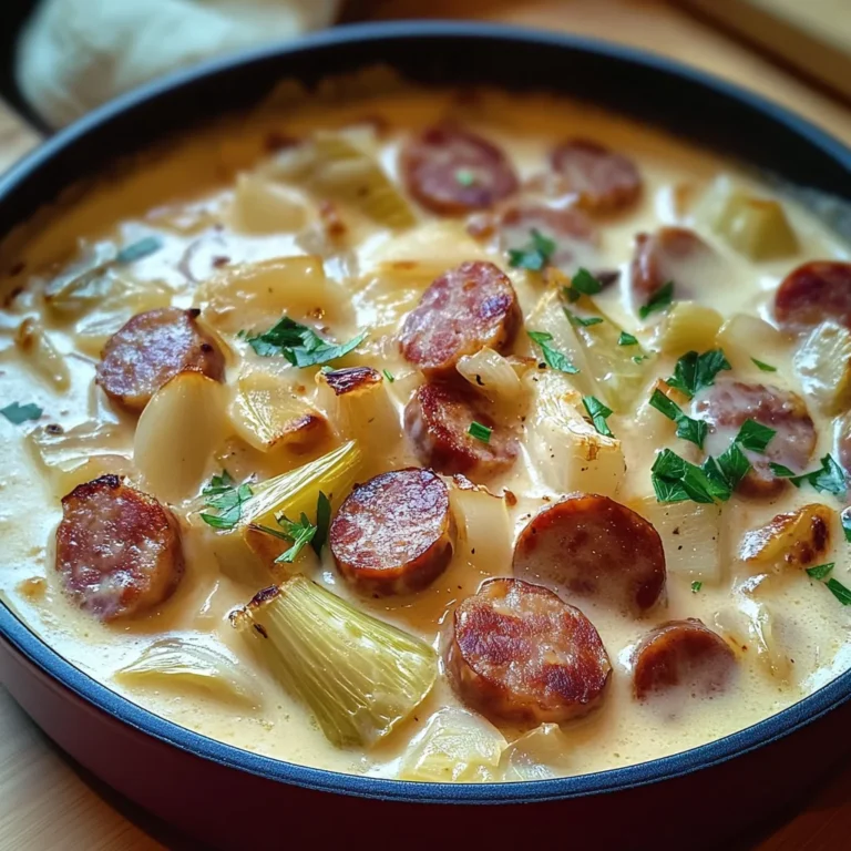 Fondue d’Endives Crémeuse aux Saucisses Fumées