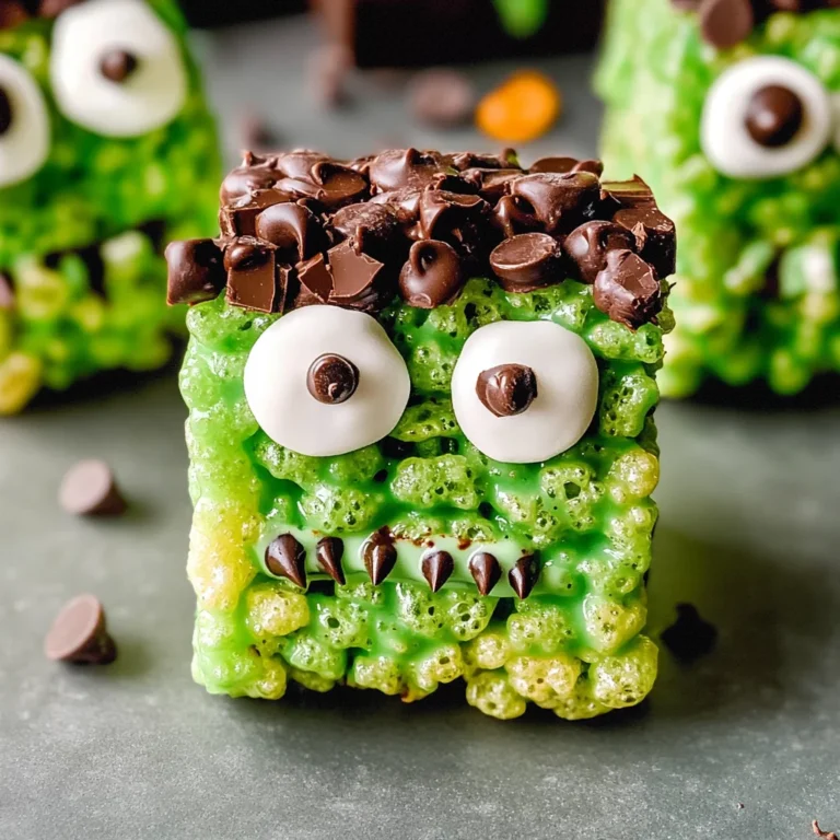 Frankenstein Rice Krispies