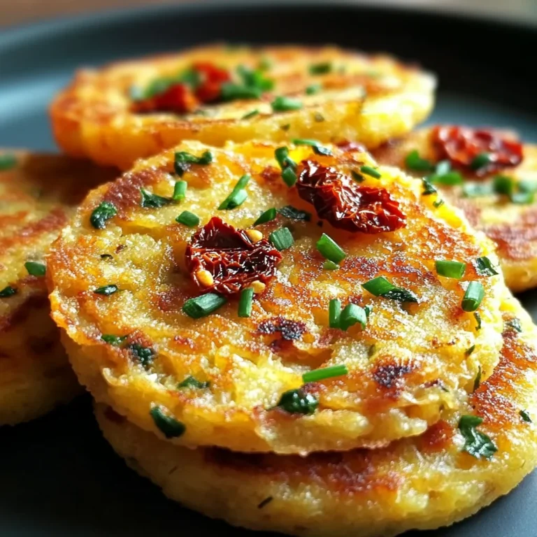 Galettes de Polenta aux Tomates Séchées