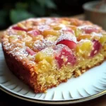 Gâteau à la rhubarbe