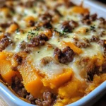 Gratin de patate douce et bœuf haché