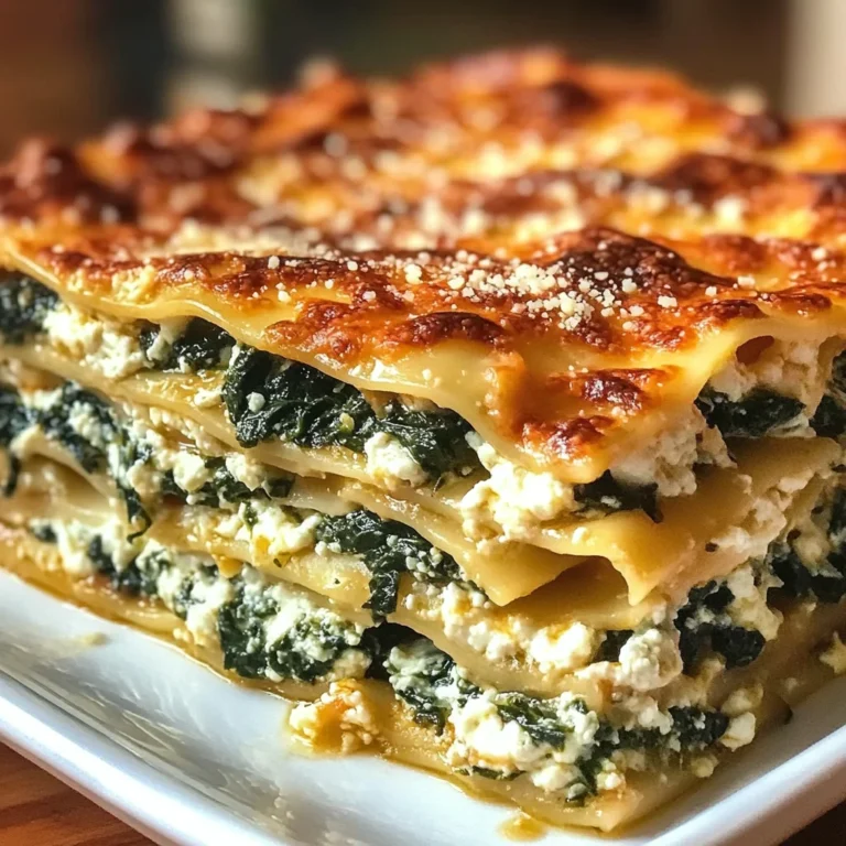 Lasagnes Épinards Ricotta