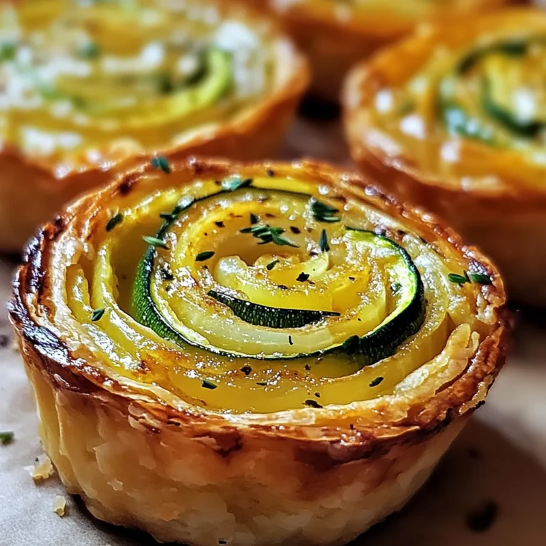 Minis flans de courgette et oignon