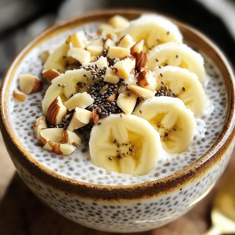 Pudding chia banane healthy