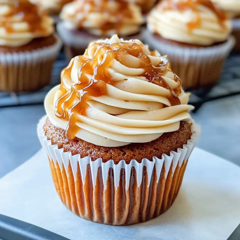 Pumpkin Cupcakes with Caramel Cream Cheese Frosting