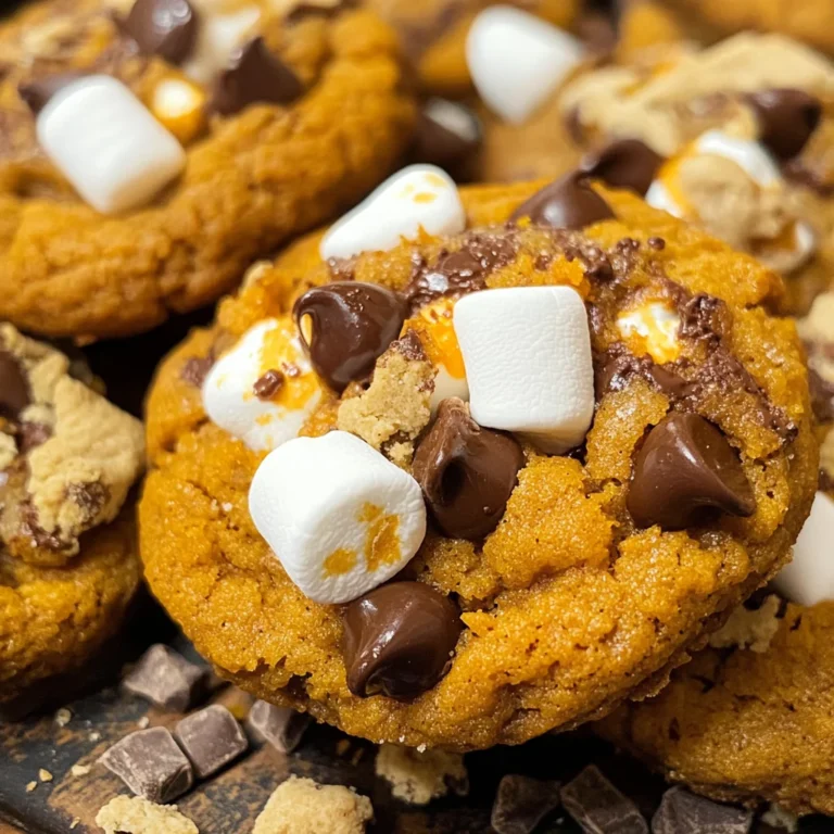 Pumpkin S'mores Cookies