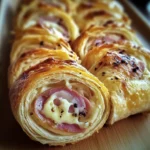 Roulé apéritif au jambon de poulet et fromage