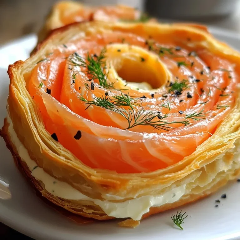 Roulés feuilletés saumon fromage