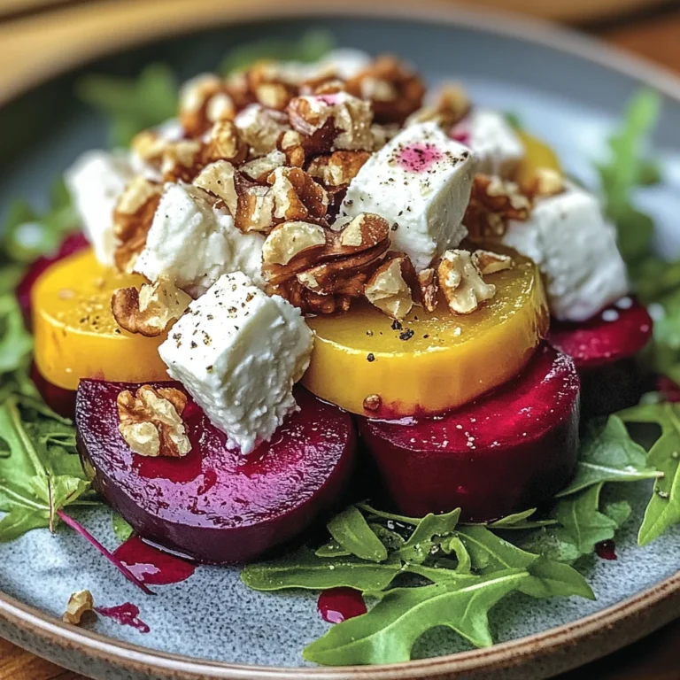 Salade de Betterave, Chèvre & Noix