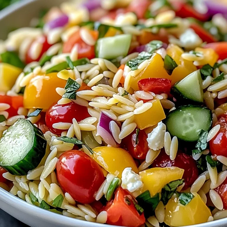 Salade d’orzo arc-en-ciel
