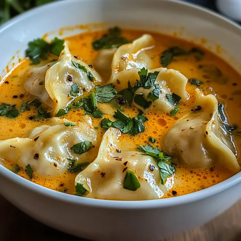 Soupe thaï réconfortante aux raviolis