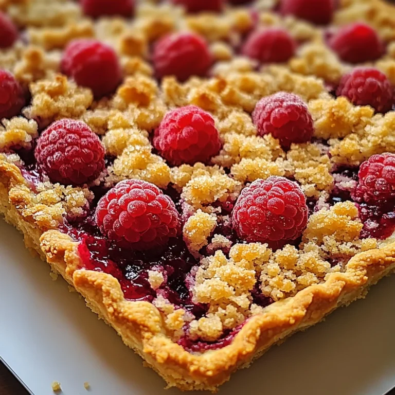 Tarte Crumble aux Framboises