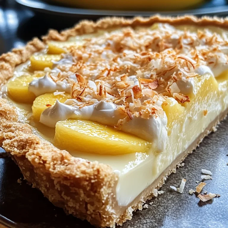 Tarte Paradisiaque à la Crème Coco