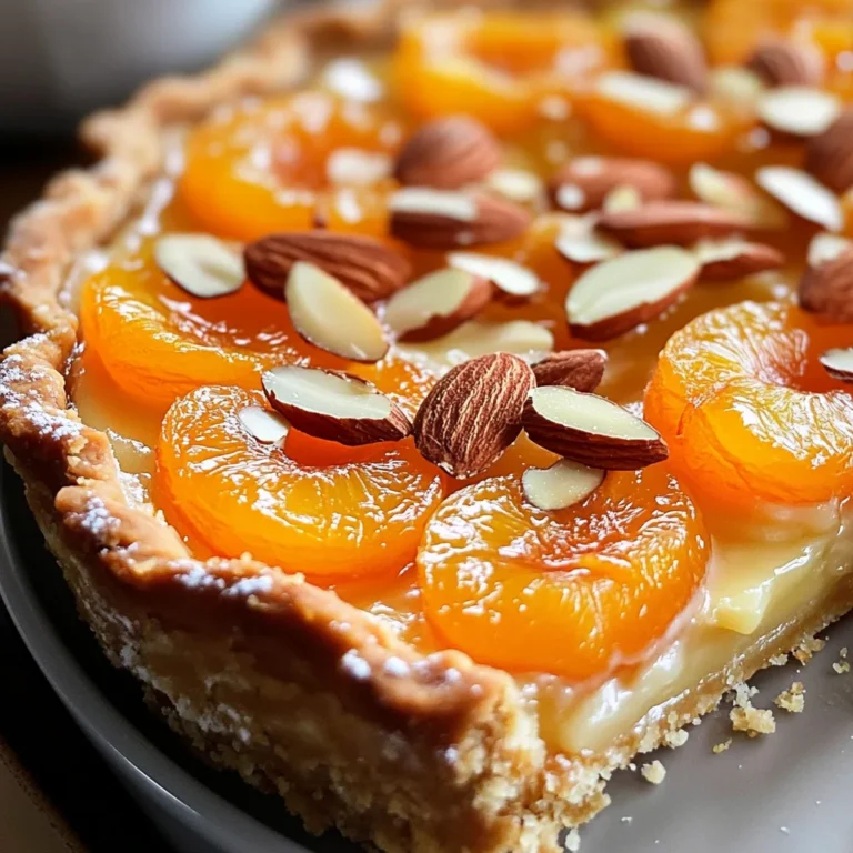 Tarte moelleuse abricots amandes