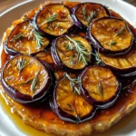 Tarte tatin aux aubergines