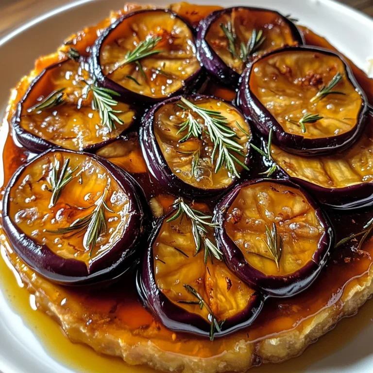 Tarte tatin aux aubergines