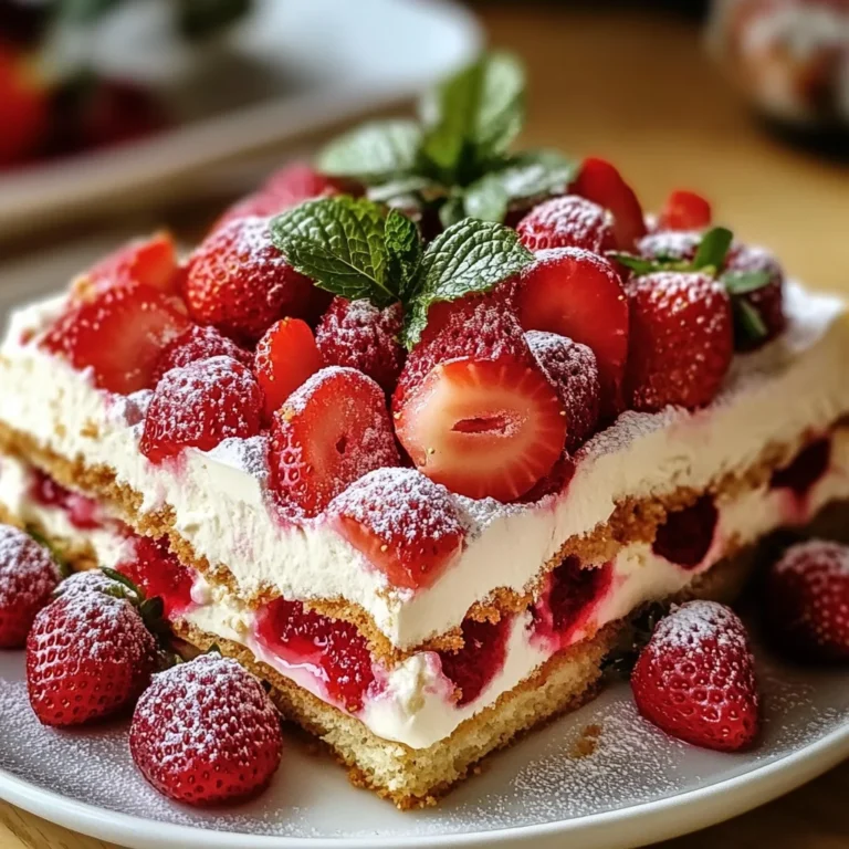 Tiramisu gourmand aux fraises