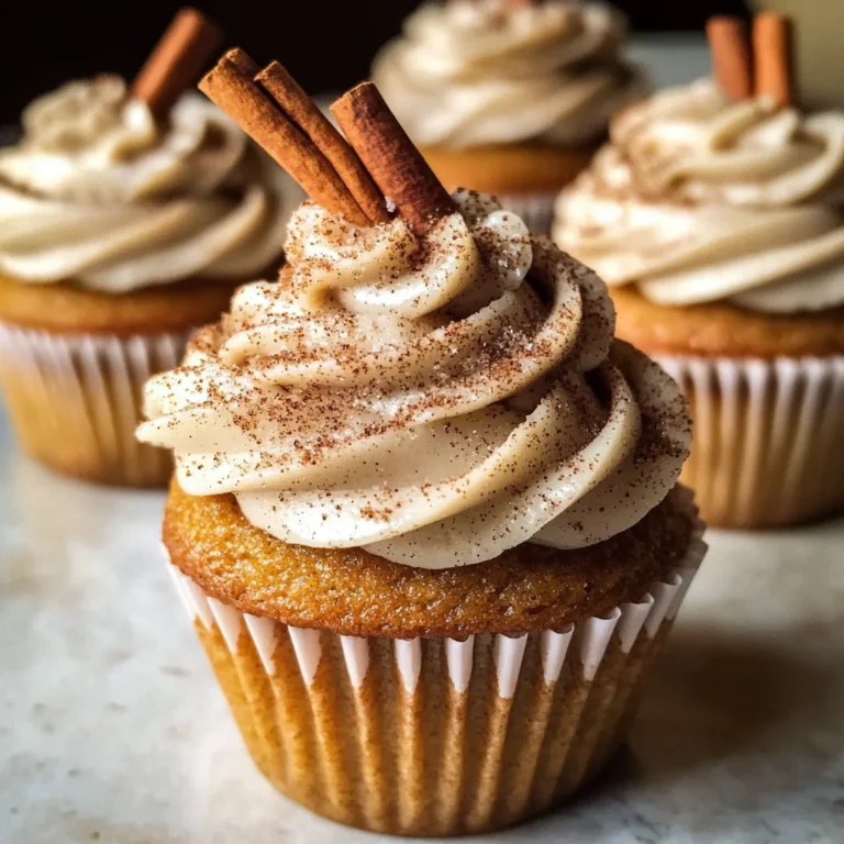 Vanilla Chai Pumpkin Latte Cupcakes with Cinnamon Brown Sugar Frosting