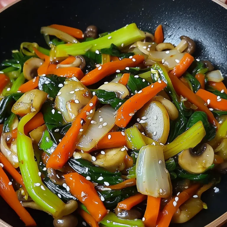 Wok croustillant aux légumes asiatiques
